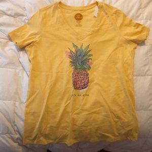 Life is good pineapple tee